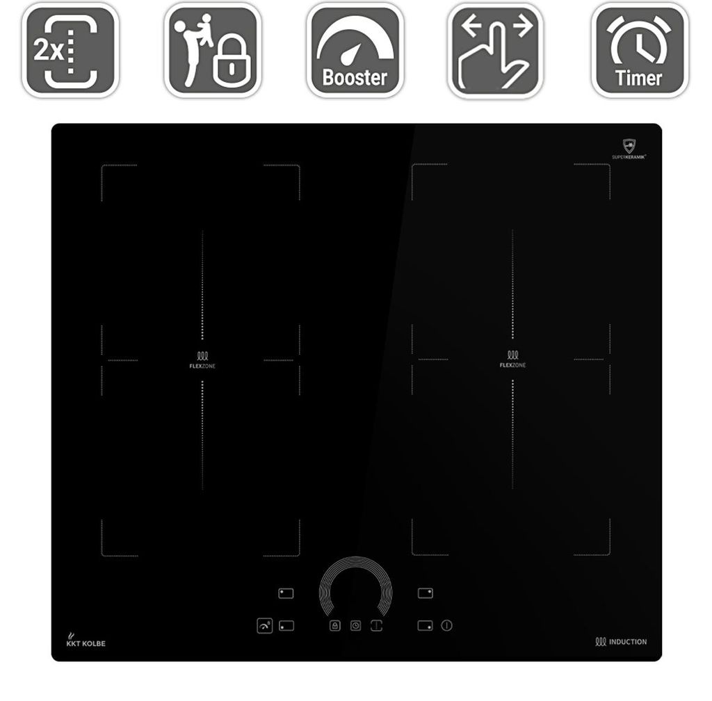 plaque à induction, autosuffisant 59 cm 2 Flex-Zone Booster Image du produit 