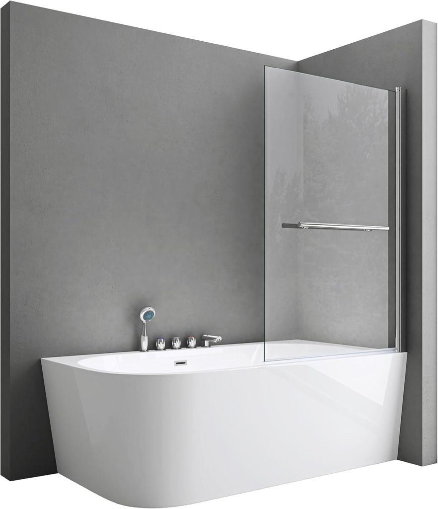 doporro Parete per Vasca Sopravasca da Bagno Doccia 95 x Immagine del prodotto 