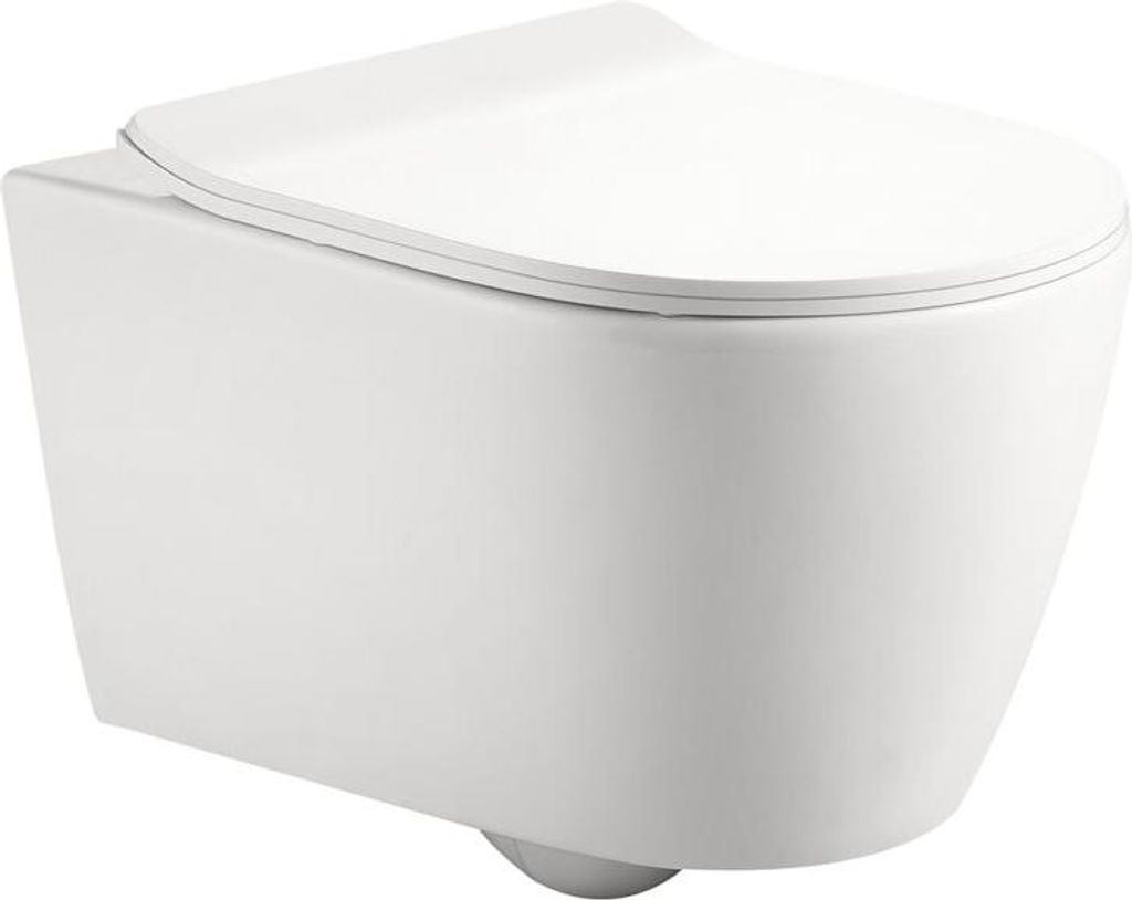 Beitz & Walz AqvaCeramica WC Wand Tiefspüler spülrandlos 520 x 360 mm - weiß -