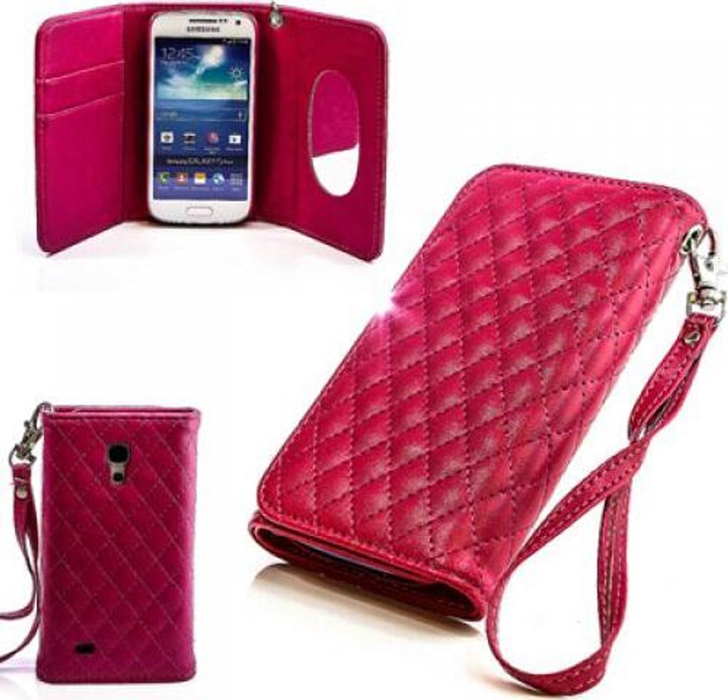 Samsung Galaxy S4 mini (i9190) (i9195) Booksytle Handtasche Mirror Pink