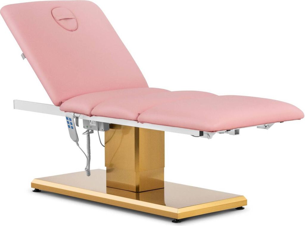 Expondo physa Elektrische Kosmetikliege - 3 Motoren - 300 W - 190 x 65 x 60 - 76 cm - 200 kg - rosa/golden