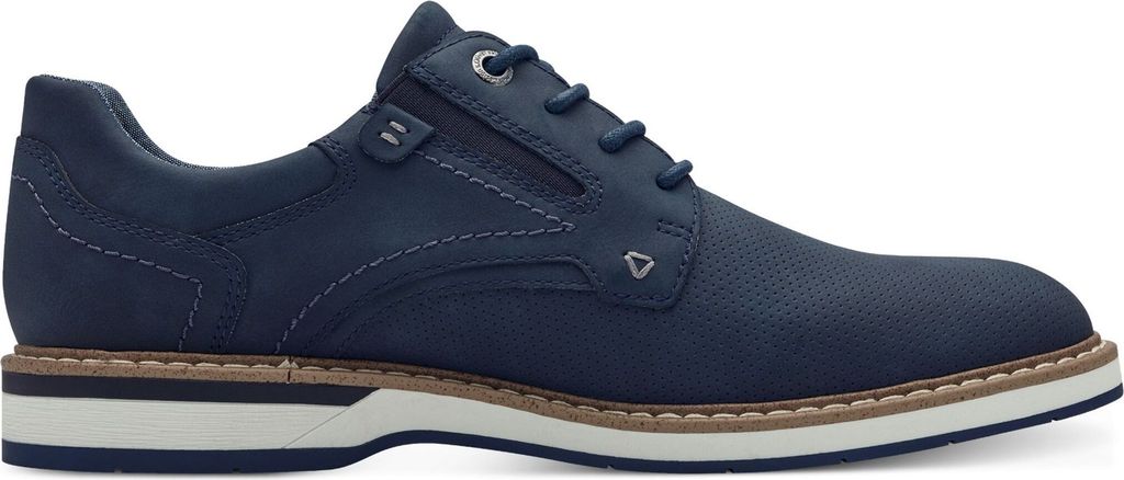s.Oliver Herren Schnürschuh elegante Halbschuhe 5-13203-44, Größe:42 EU, Farbe:Blau