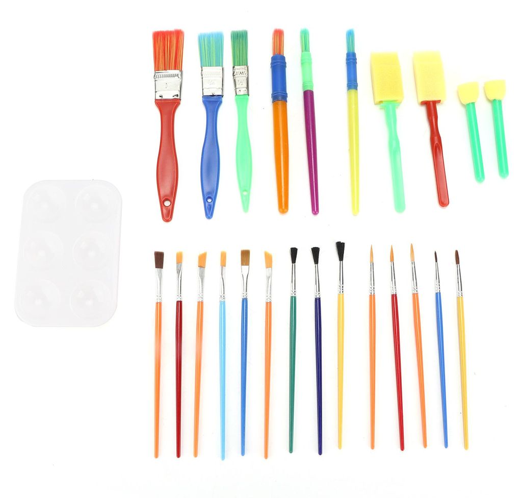 Malpinsel-Set mit 20 verschiedenen Größen šC multifunktional, robust, tragbar und praktisch šC ideal für Künstler, Schüler und Kinder
