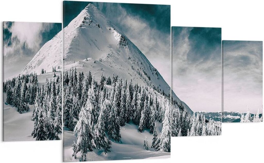 Bild auf Leinwand - Leinwandbild - 4 Teile - Dunkel Himmel Produktbild 
