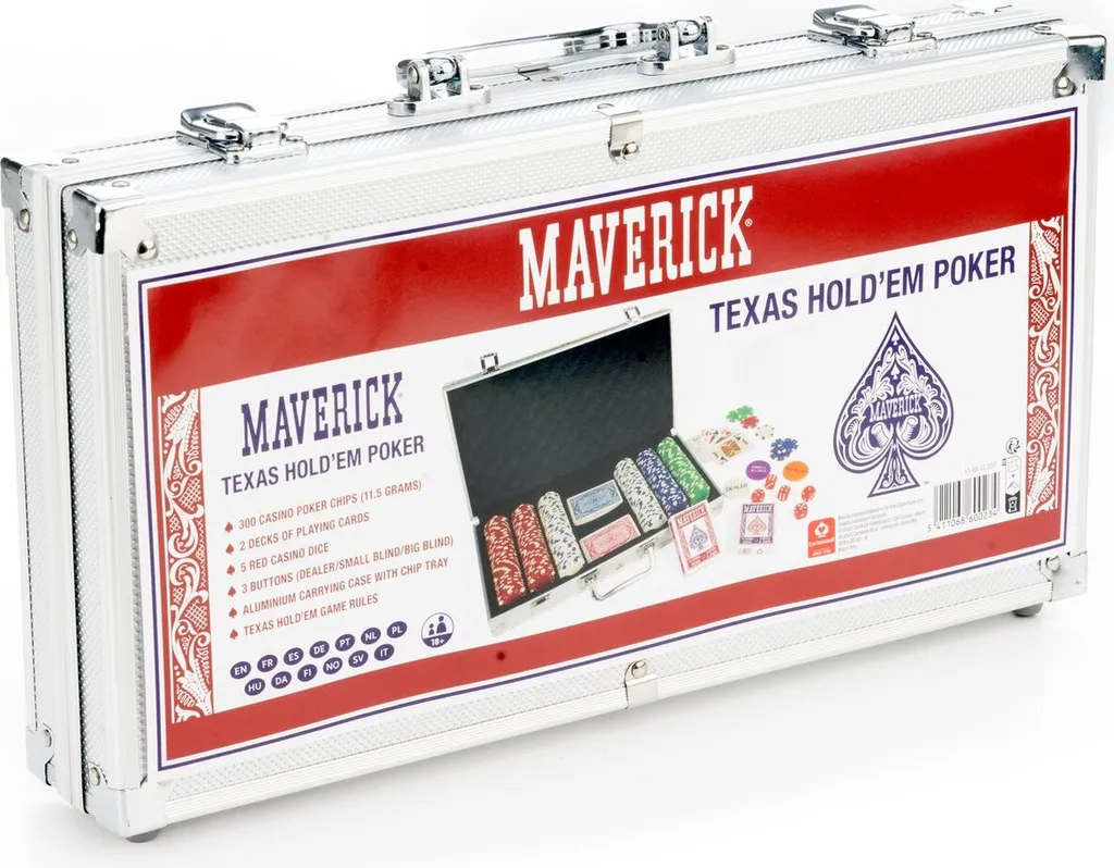 Set de poker 300 jetons en aluminium Cartamundi coffret complet luxe