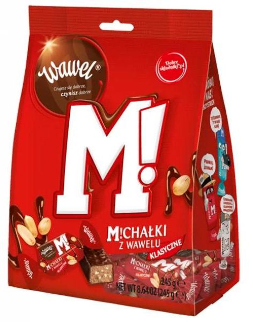 Wawel Michalki Klasyczne Schokokonfekt mit Erdnüssen 245g