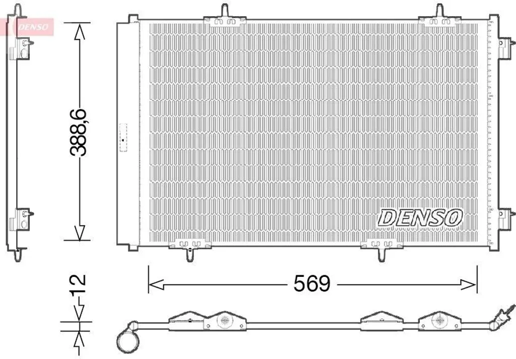 Réparer fuite clim : Condenseur DENSO 9674994280 C-Elysée et 301