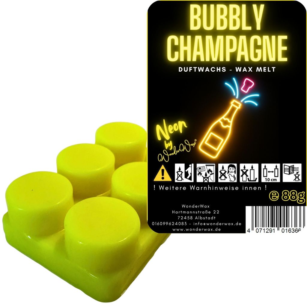 WonderWax Neon Duftriegel 6 x Duftwachs Kreise Wachsmelt Duftwachs Raumduft für Duftlampen Soja Wachs Melts Duftmelt Aroma Wellnes Kerzen Wärmer ...