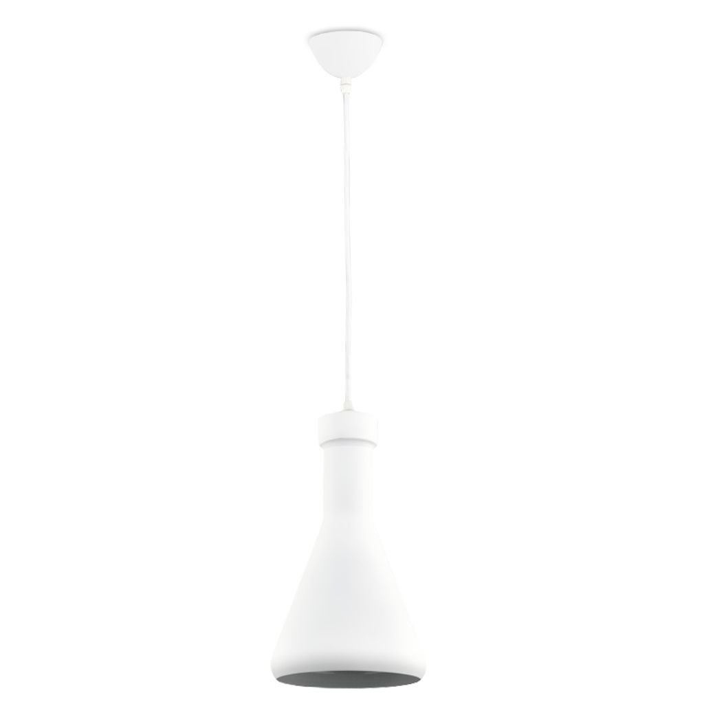 Hängelampe MONA, weiss, Aluminium, E27, Durchmesser 16 cm, Höhe 16 cm