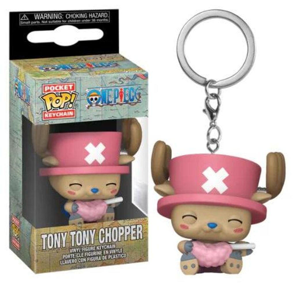 One Piece POP ! porte-clés vinyle 4 cm Chopper w/Coton Image du produit 