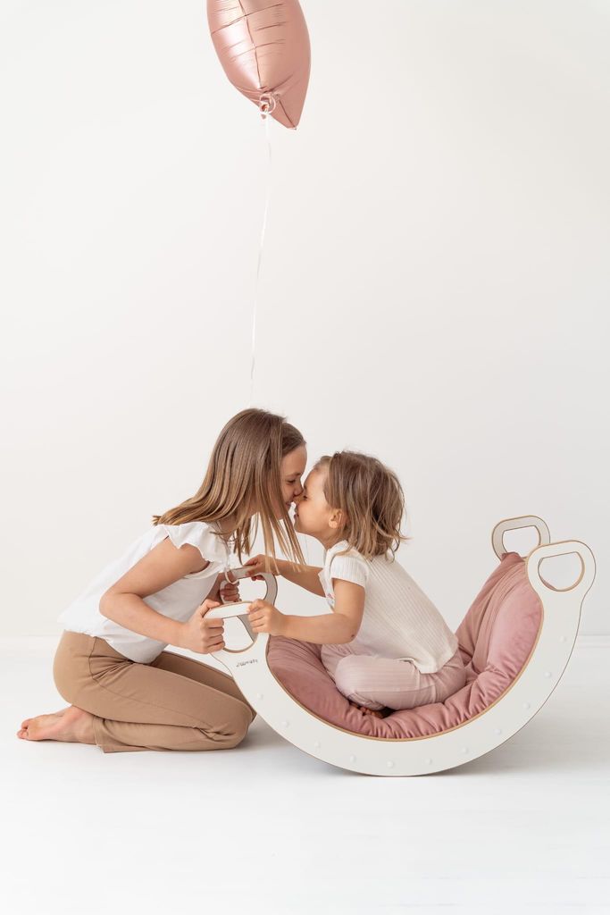 Matratze / Kissen für KLEINE Montessori-Wippe – rosa