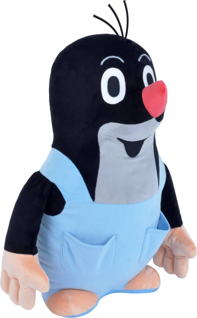 Cadeau enfant : Peluche La Petite Taupe 50cm avec pantalon bleu doudou