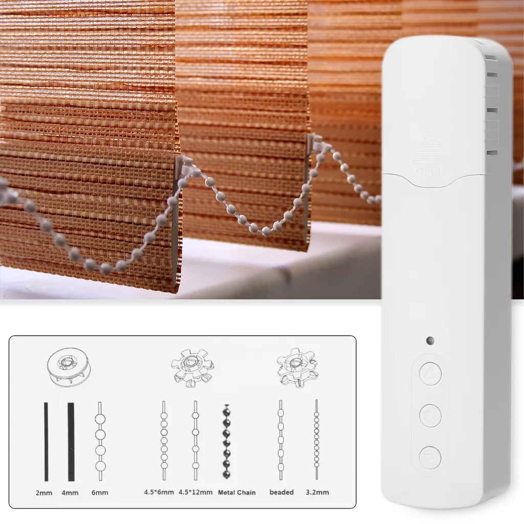Moteur de Rideau Connecté WiFi Silencieux pour Alexa et Google Home