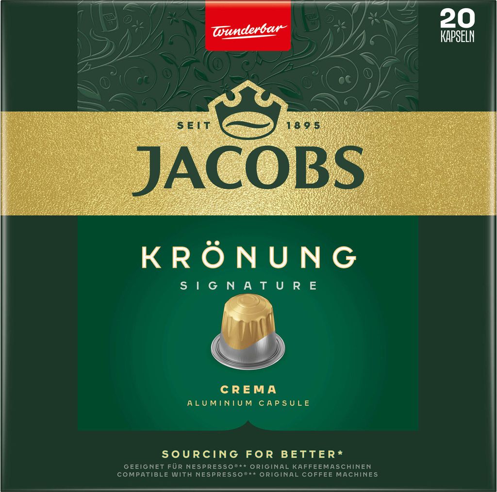 JACOBS Kapseln Krönung Crema 200 Nespresso®* kompatible Produktbild 3