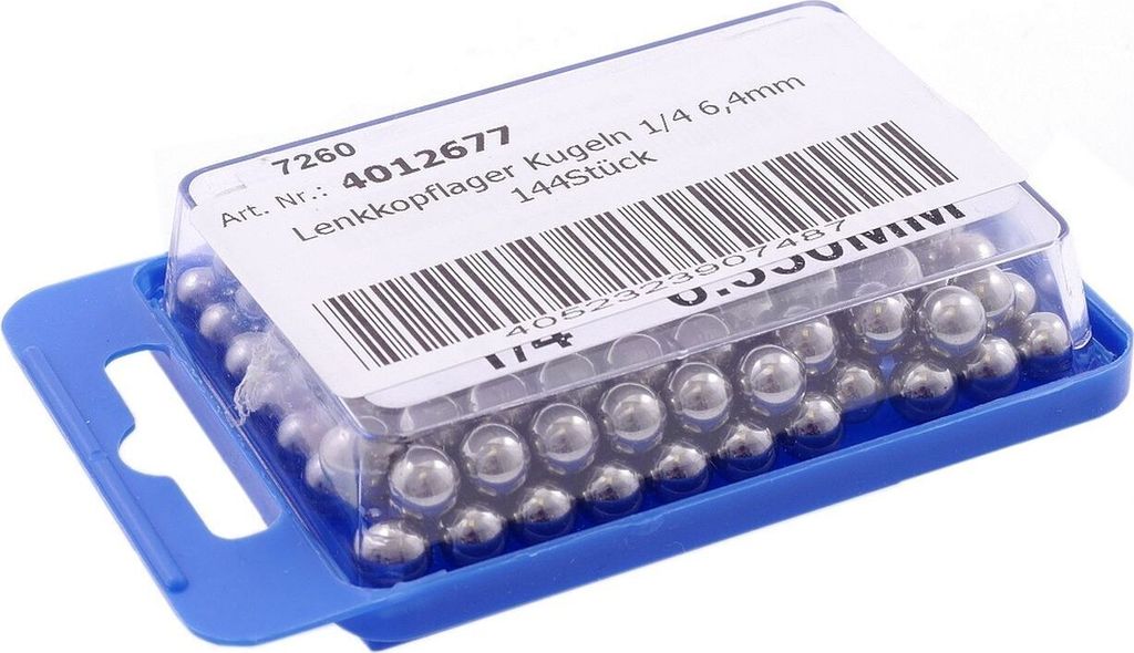 Lenkkopflager Kugeln 1/4 6,4mm 144Stück
