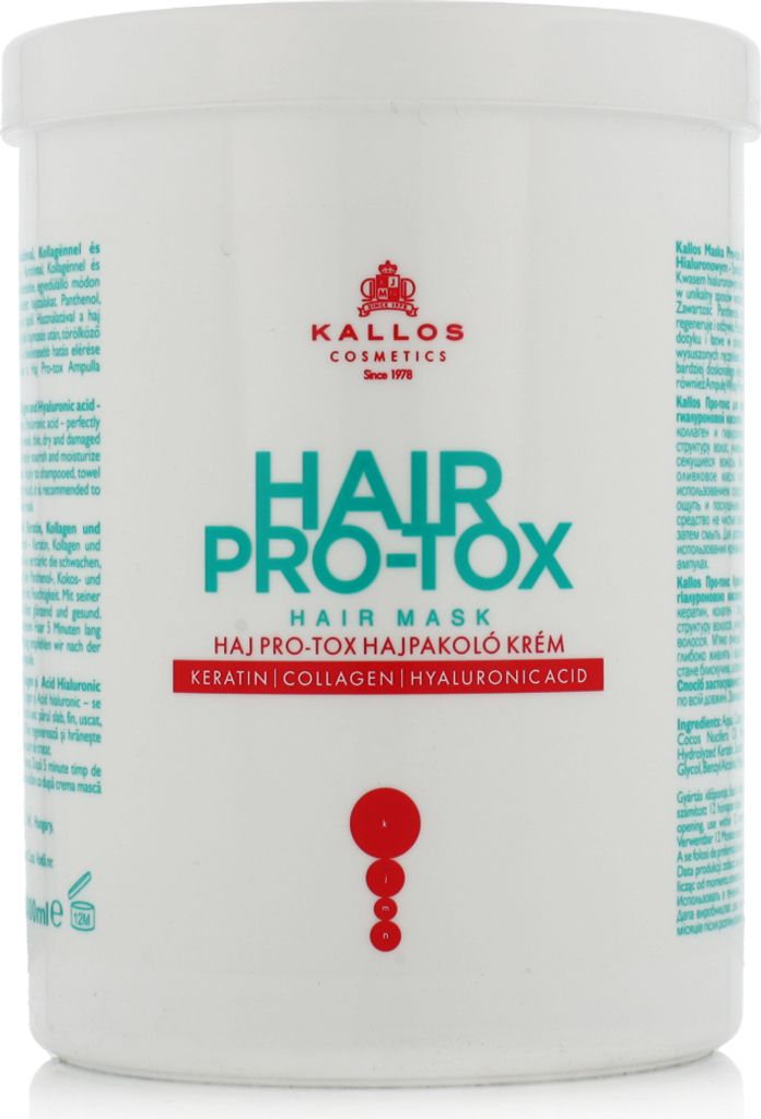 Kallos Hair Pro-Tox maska na vlasy vyživujúca maska s Obrázok produktu 