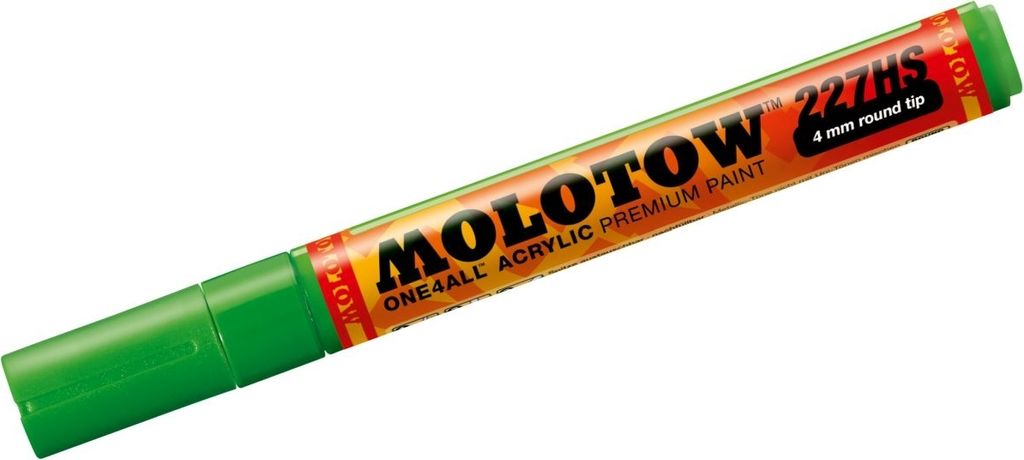Permanentmarker One4All 227 HS nachfüllbar 4mm kakao77 universes green Packung mit 6 Stück