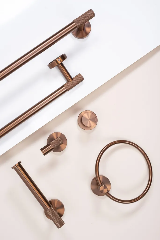 Appendino REA RING 6610 Modern Rame - Gancio Bagno Alta Qualità - 6