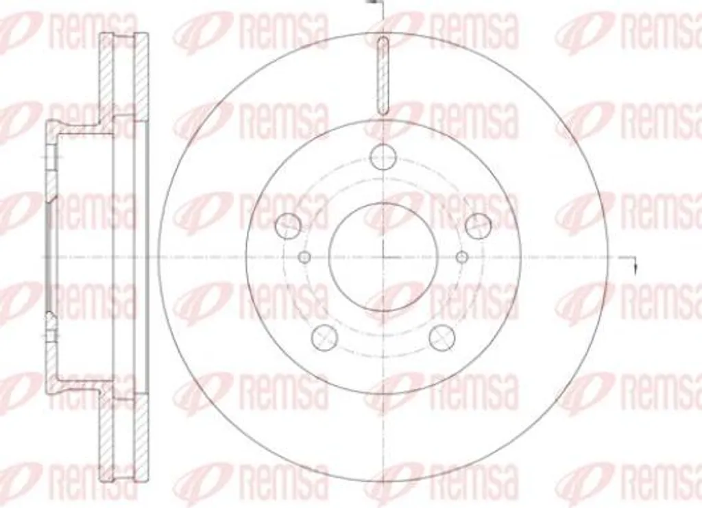 Disque de frein REMSA haute résistance - Montage Toyota Hilux 435120K030