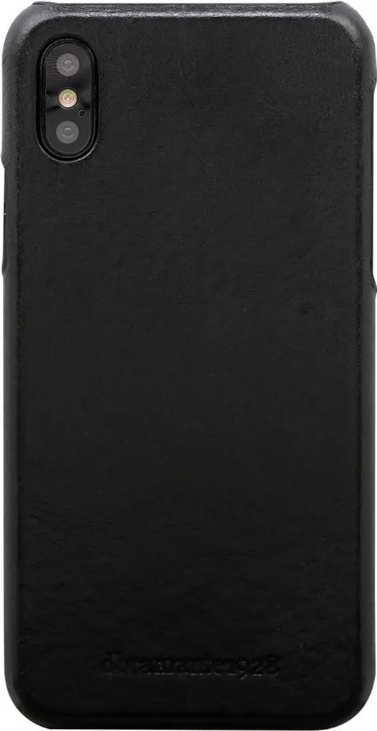 DBRAMANTE1928, Custodia per Apple iPhone XS Max in pelle, nero