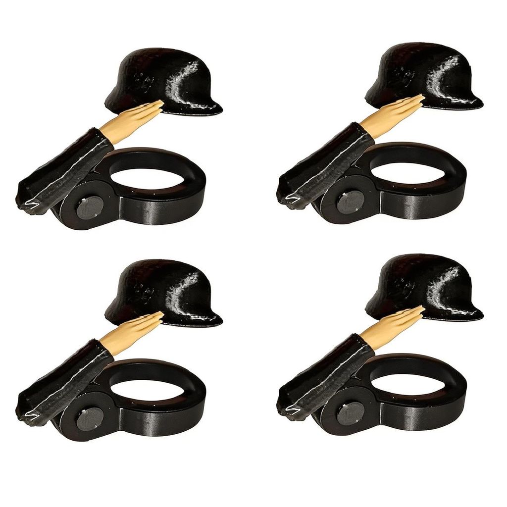 4pcs Soldatenhelm für Bierflaschen, kreativer Flaschenhelm Produktbild 