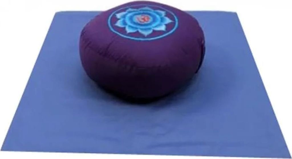 Meditations SET OM rot violett blau auf blau -- 65x65x5 cm