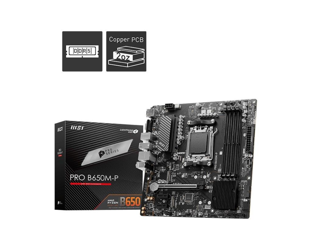 Msi B650M-P Pro (Am5) (D) Produktbild 