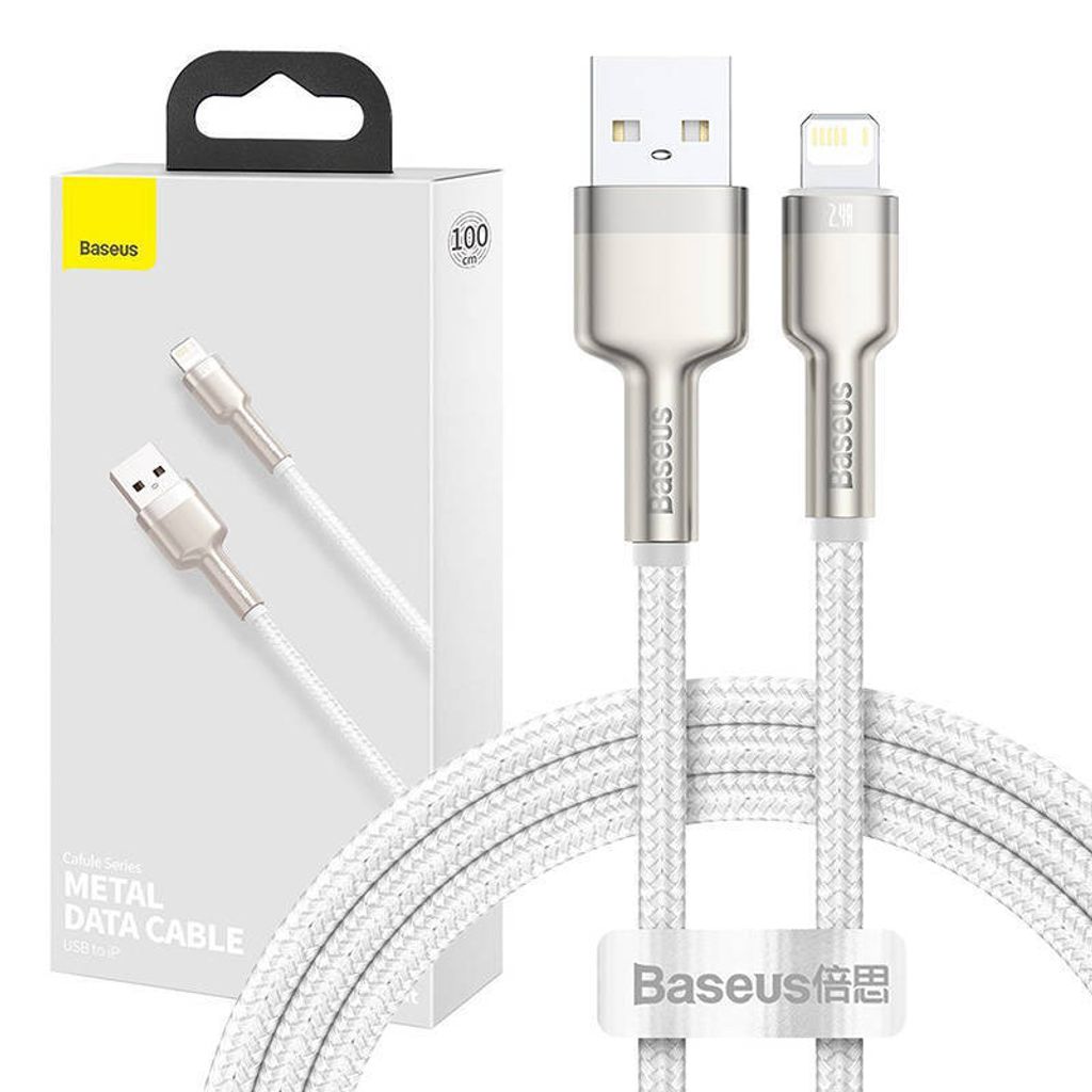 Baseus Cafule USB-zu-Lightning-Ladekabel, 2,4 A Wei, 1 m