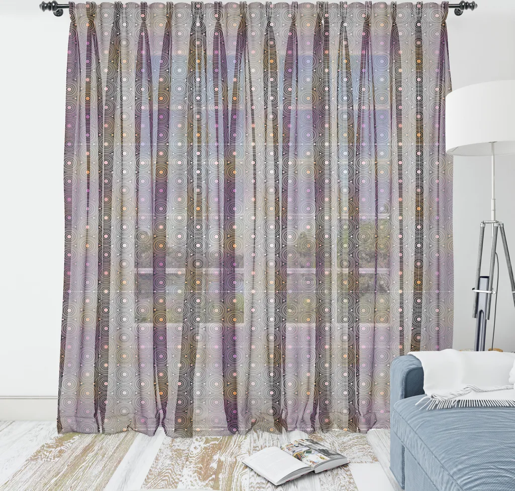 ABAKUHAUS Tapis Mural Géométrique Fuchsia en Satin Soyeux 240x274 cm