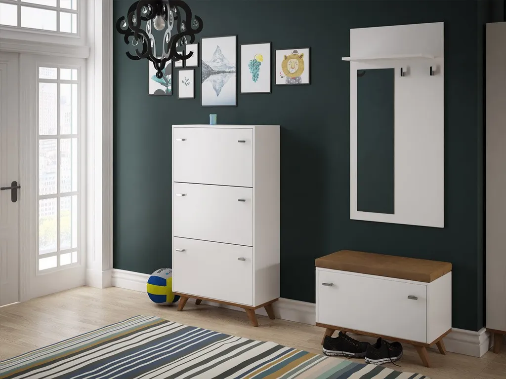 Meuble d'entrée KATIA 2 : gagnez de la place et rangez vos chaussures ici