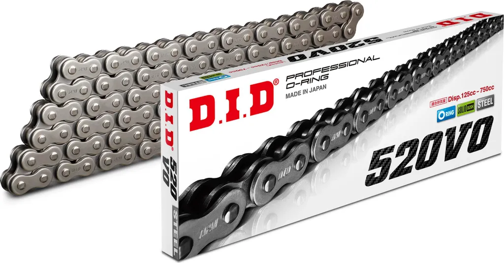 Chaîne DID 520V O-RING 120 Maillons Haute Résistance pour Moto et ATV