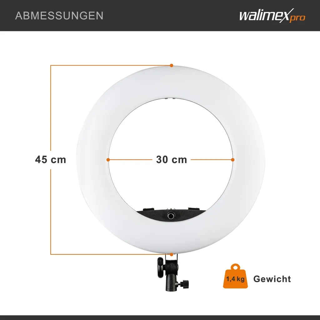 Kit Éclairage Vidéo LED 60W Ring Light pour Streaming et Vlogging Pro