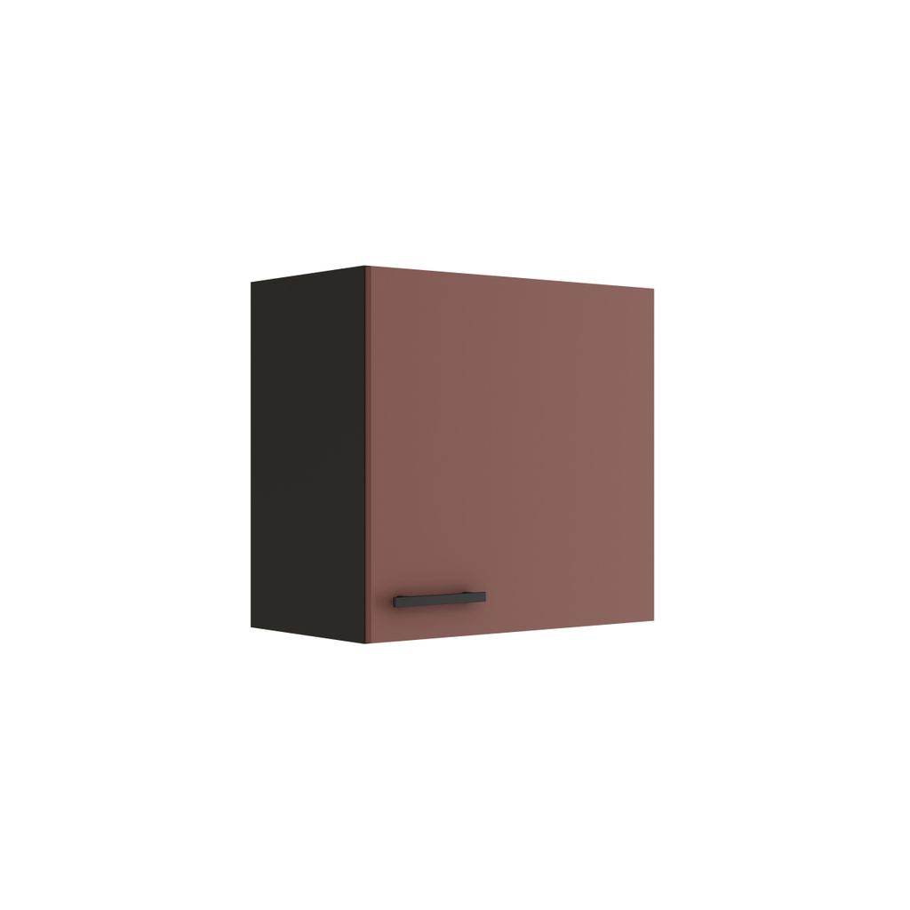 Optifit Hängeschrank Nizza407 BxTxH 60 x 34,6 x 57,6 cm rostrot matt zerlegt Anschlag reversibel KUNI O606-9+