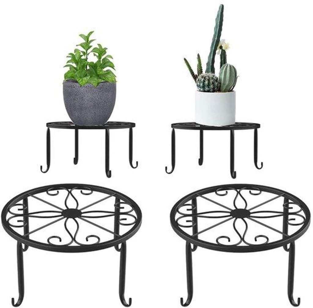 Gartenstandarte - Retro-Design - 2 Stücke - schwarz - Stahl