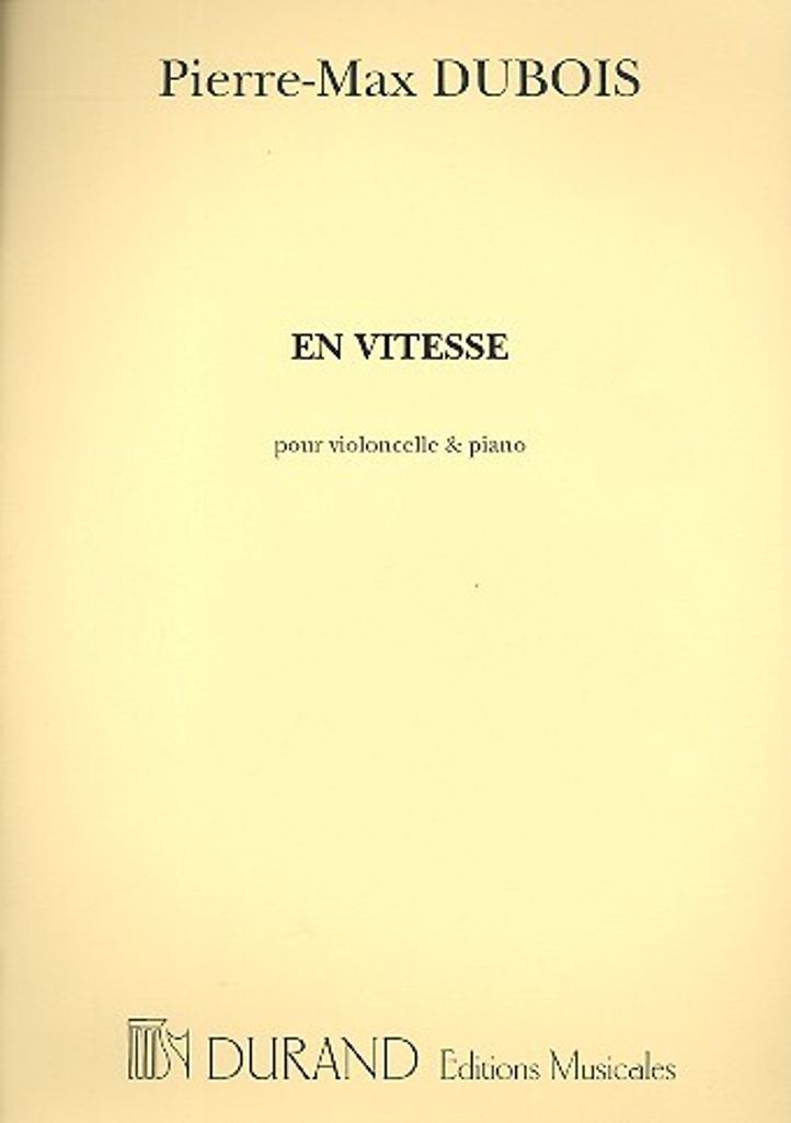 En Vitesse pour violoncelle et piano