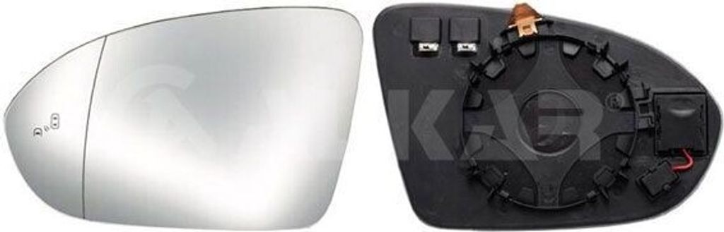 ALKAR Spiegelglas Außenspiegel Links für OPEL Astra K Sports Tourer (B16) Beheizbar Asphärisch 6451459