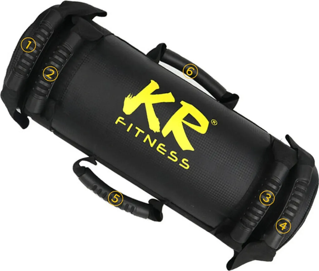 Power Bag 25kg Sac de Musculation Noir pour Entraînement Fonctionnel