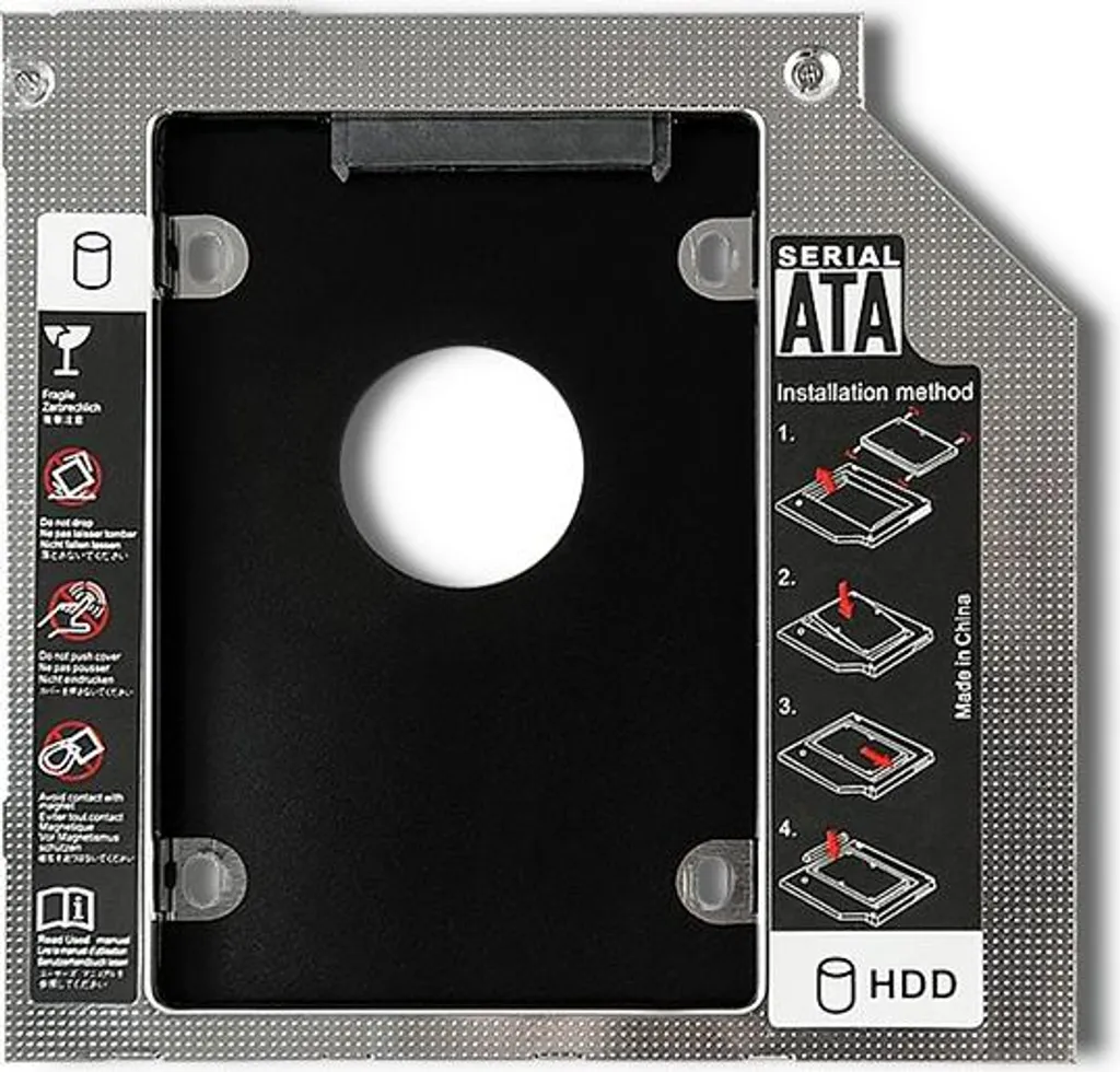 Qoltec 51869 Caddy HDD SSD 12.7mm SATA III | Miglior Prezzo Online