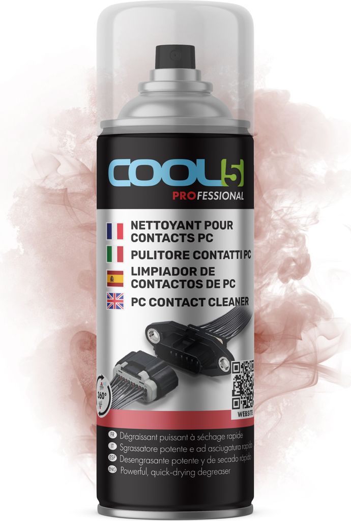Cool5 Kontaktreiniger - Sprühreiniger für Elektronik, elektrische Kontakte, 400ml + Universalreiniger 500ml