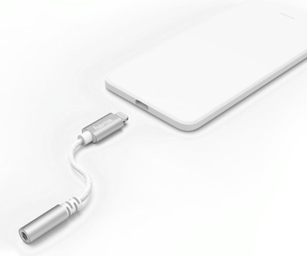 Lightning-Adapter auf 3,5-mm-Audiobuchse, Weiß (00187210) Produktbild 