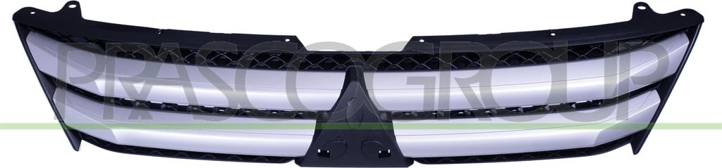 PRASCO MB7052011 Kühlergrill Frontgrill für MITSUBISHI Eclipse Cross (GK) Schwarz/Silber