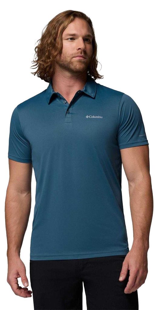 Columbia - Poloshirt für Herren, kurzärmlig GT13050 (S) (Blau)