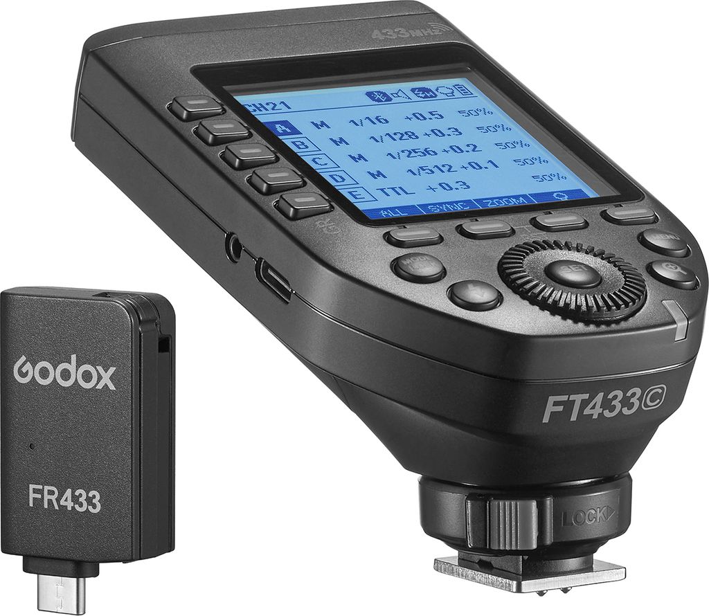 Godox FT433 TTL Kabelloser Blitzausloeser 433 MHz Signalsteuerung 1/8000 s HSS APP Kabellose Steuerung Kompatibel mit Canon R8 R6 R5 850D 800D/T7i ...