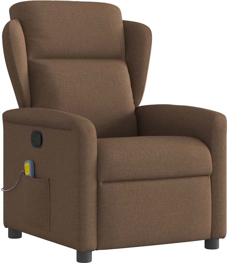 Massagesessel Braun Stoff