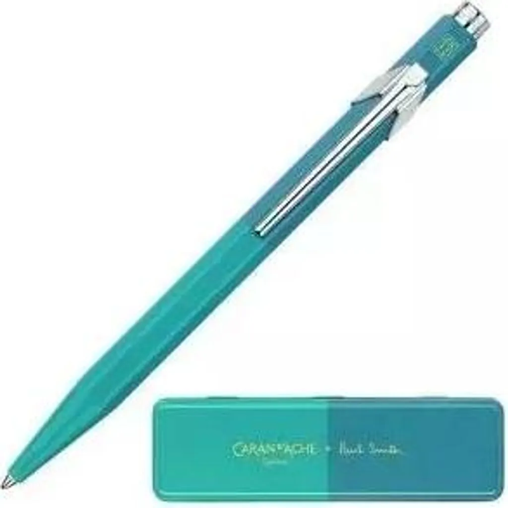 Caran d'Ache 849 Paul Smith 4 Cyan Steel | Penna Tecnica in Alluminio