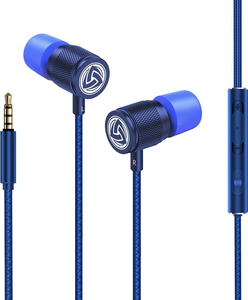 Ultra Kopfhörer In Ear Ohrhörer mit Kabel und Mikrofon, Kristallklarer Klang