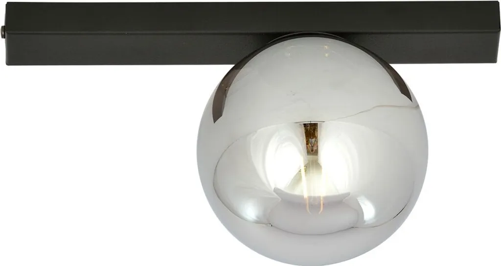 Plafonnier Emibig FIT 1 Noir et Graphite 1122/1 - Luminaire E14 40W