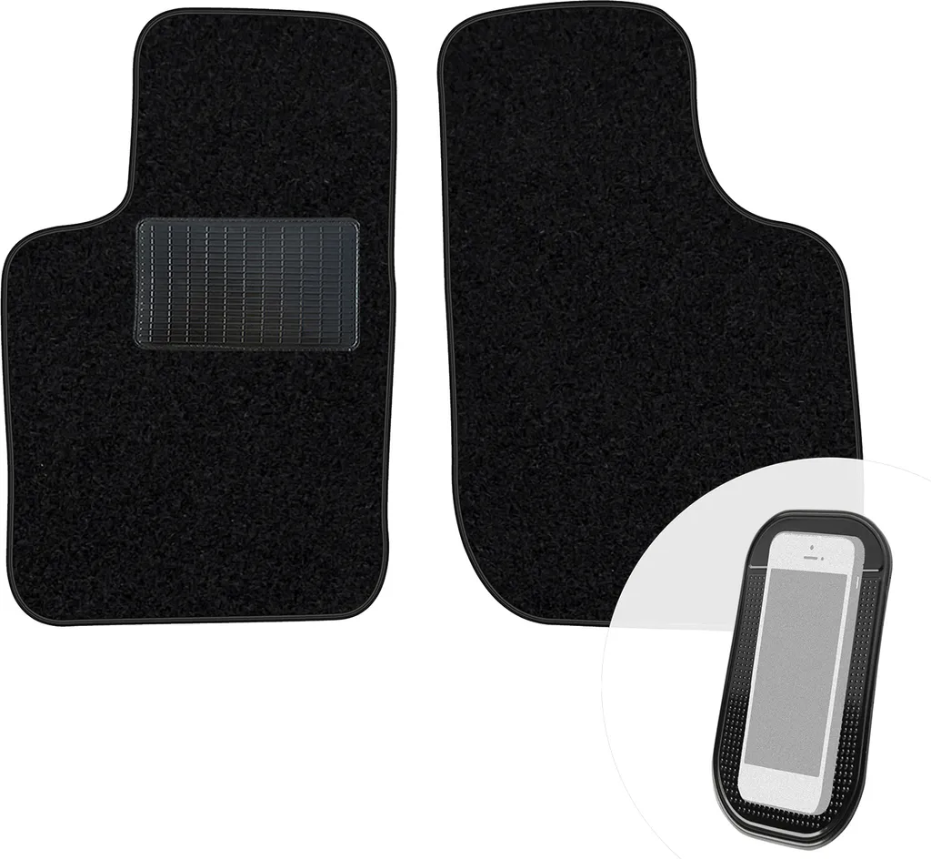 Tappetini Anteriori in Velluto per Opel Kadett E (84-94) - Nero