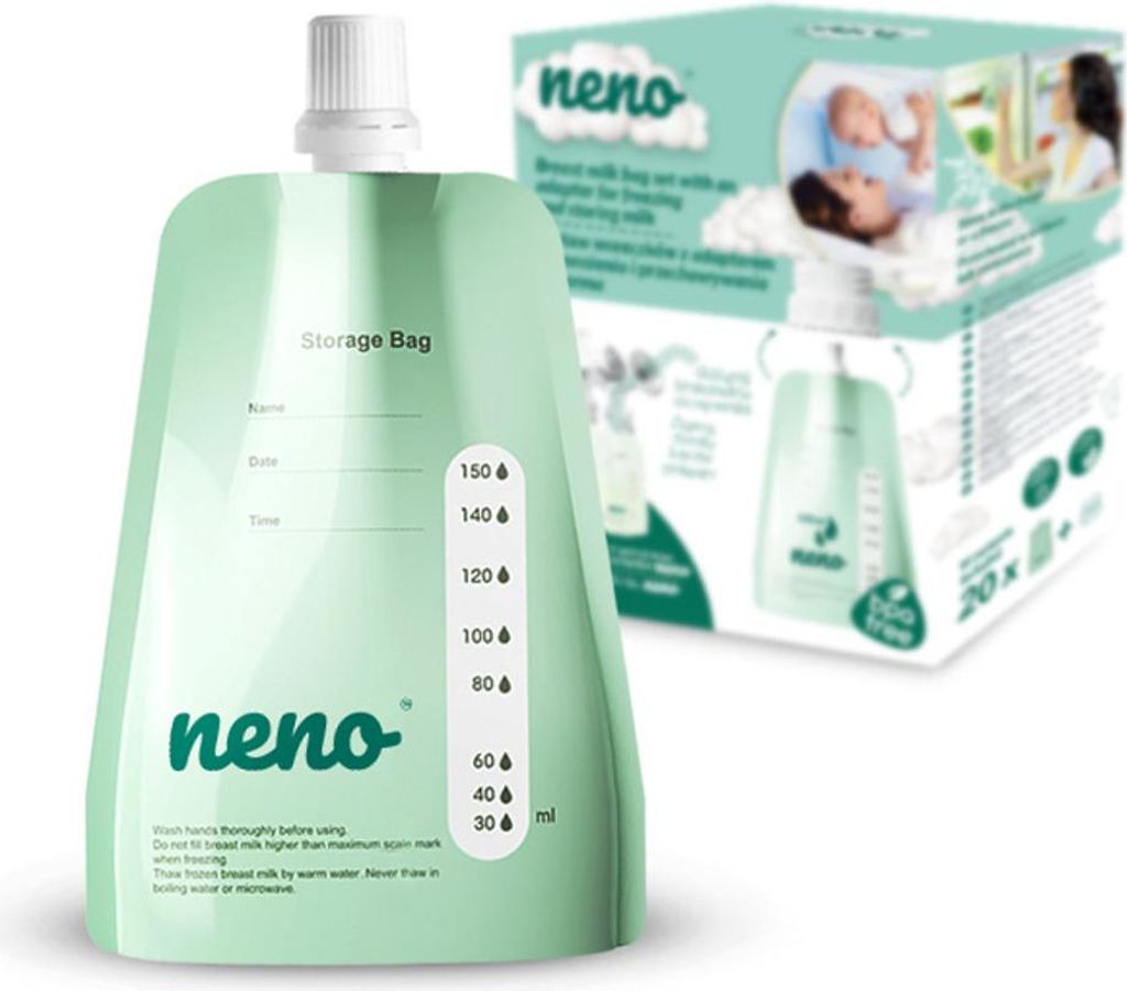 NENO Woreczki do mrożenia i przechowywania pokarmu + Zdjęcie produktu 