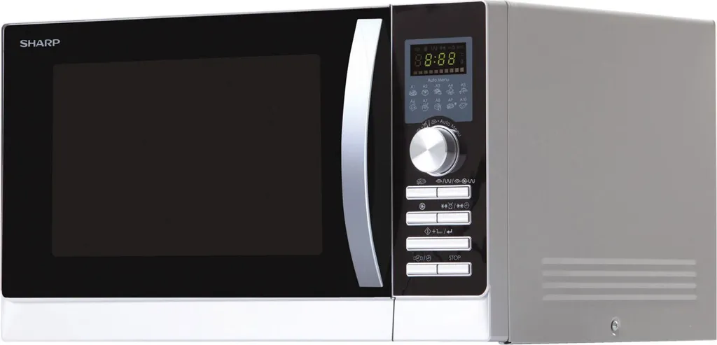 Four Micro-ondes Grill 25L Sharp R843INW 900W : Le Combiné Polyvalent - 3